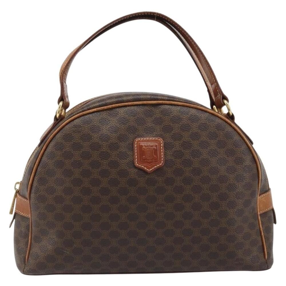 Celine Macadam Handbag Brown
